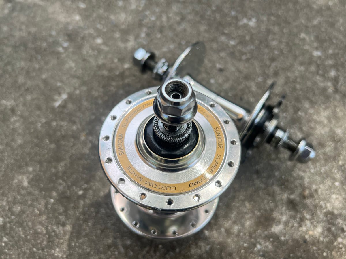 Suntour Superbe Pro Custom Track Hubset 32H 100/120mm Hubs Vintage