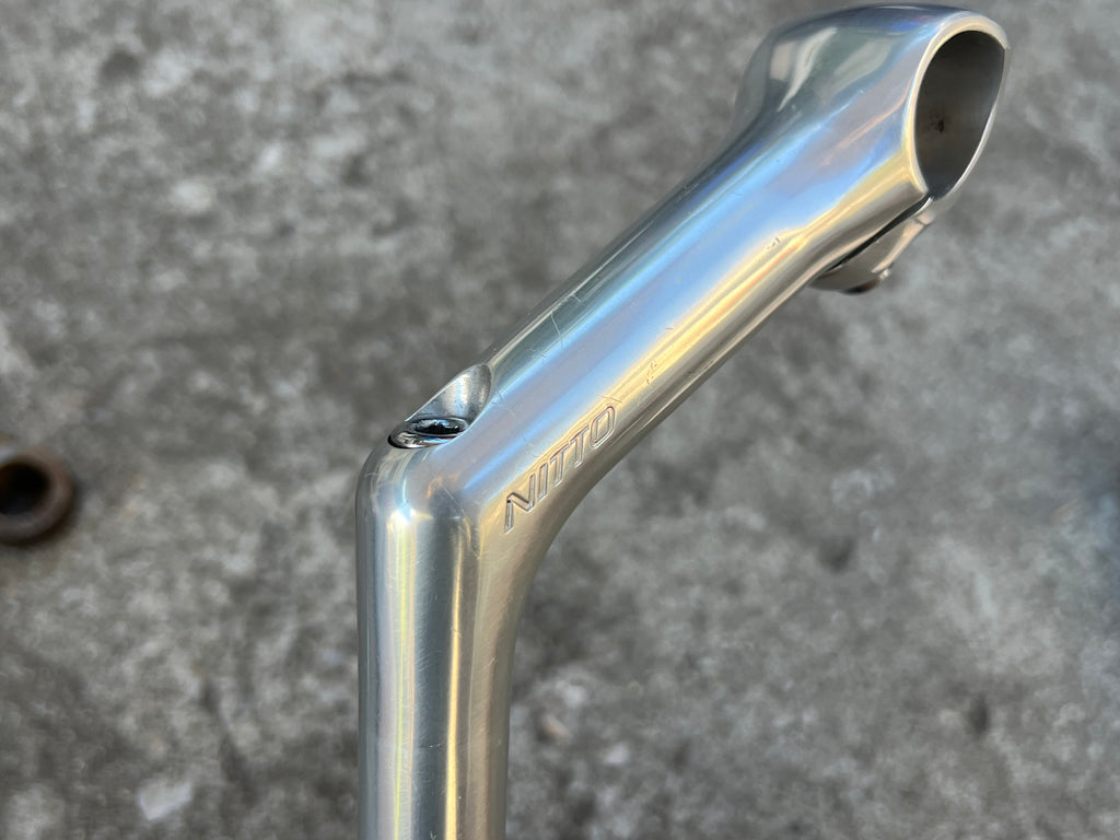 Nitto Dirt Drop 100x26.0mm 1” Quill Riser Stem Silver Road Touring Bike
