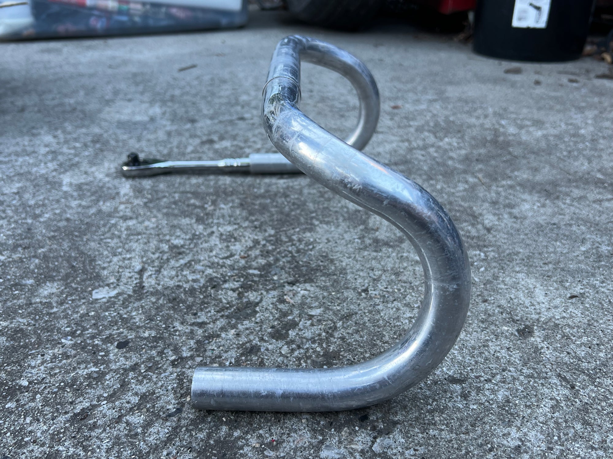 Nitto Universiade B105 25.4x370mm 37cm Silver Drop Bars Vintage Road Bike