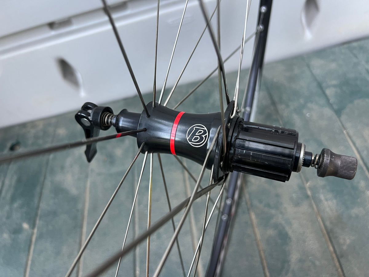 Bontrager Race Lite 700c Clincher 8/9/10 Speed Road Black Wheelset Wheels 130