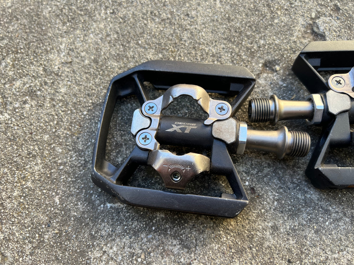 Shimano Deore XT PD-T8000 SPD Clipless Flat Platform Touring Gravel Pedals CX