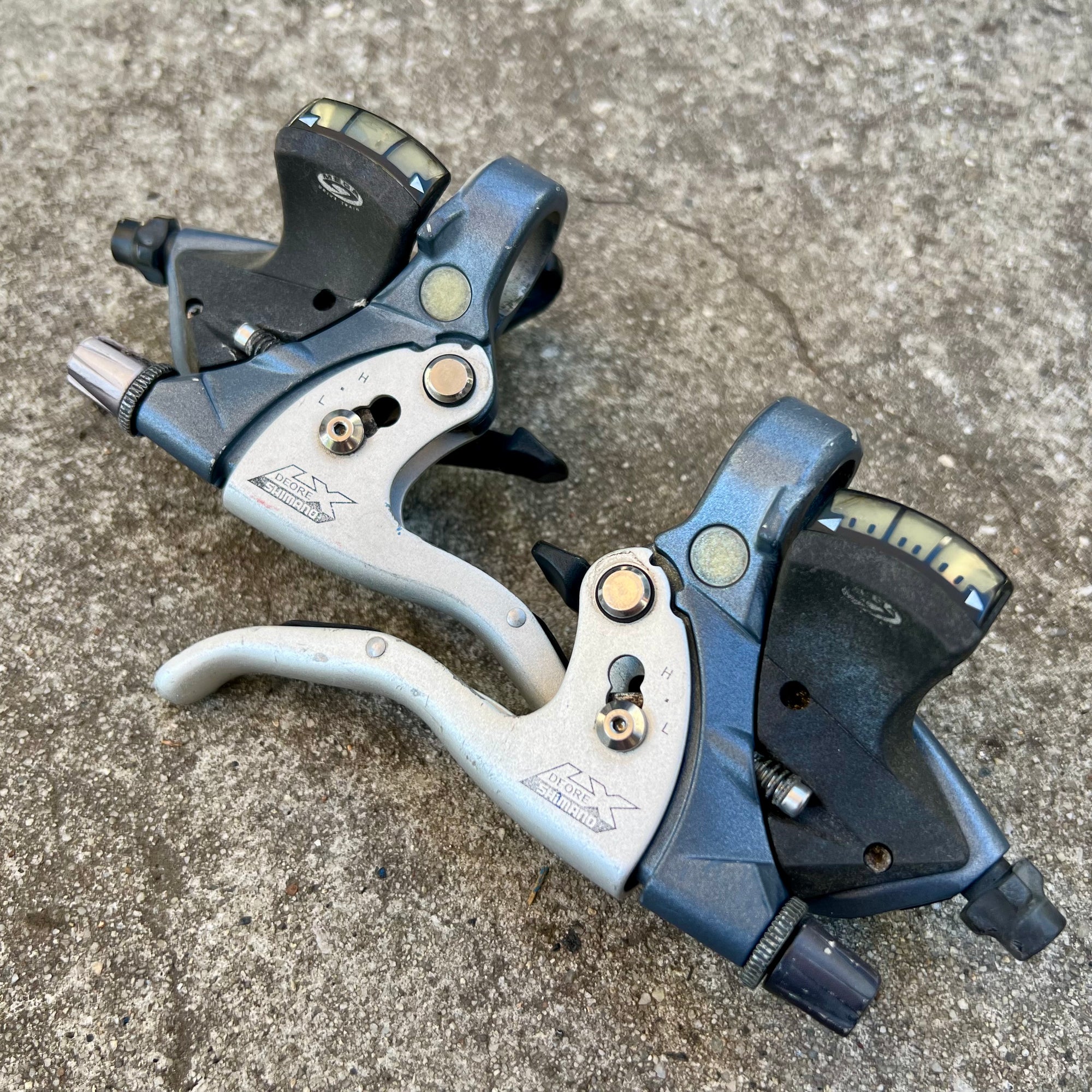 Shimano Deore LX ST-M570 3x9 Speed Shifters Brake Combo Vintage MTB