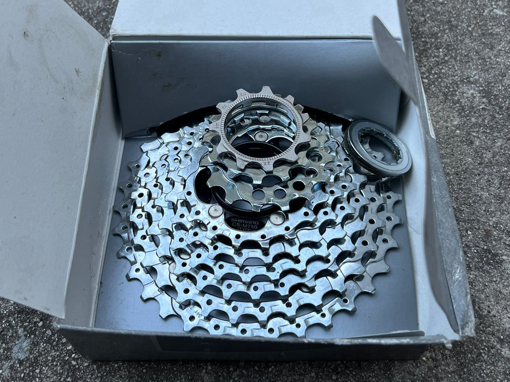 NOS Shimano Deore XT CS-M750 11-34T 9 Speed Cassette Vintage MTB Mountain Bike