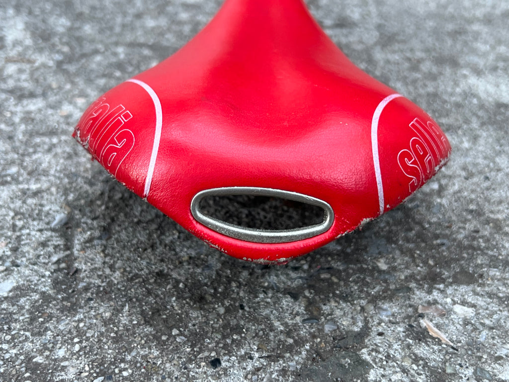 Selle Italia Flite 280x125mm Carbon Red Saddle 9mm Oval Rails Road Bike 174g
