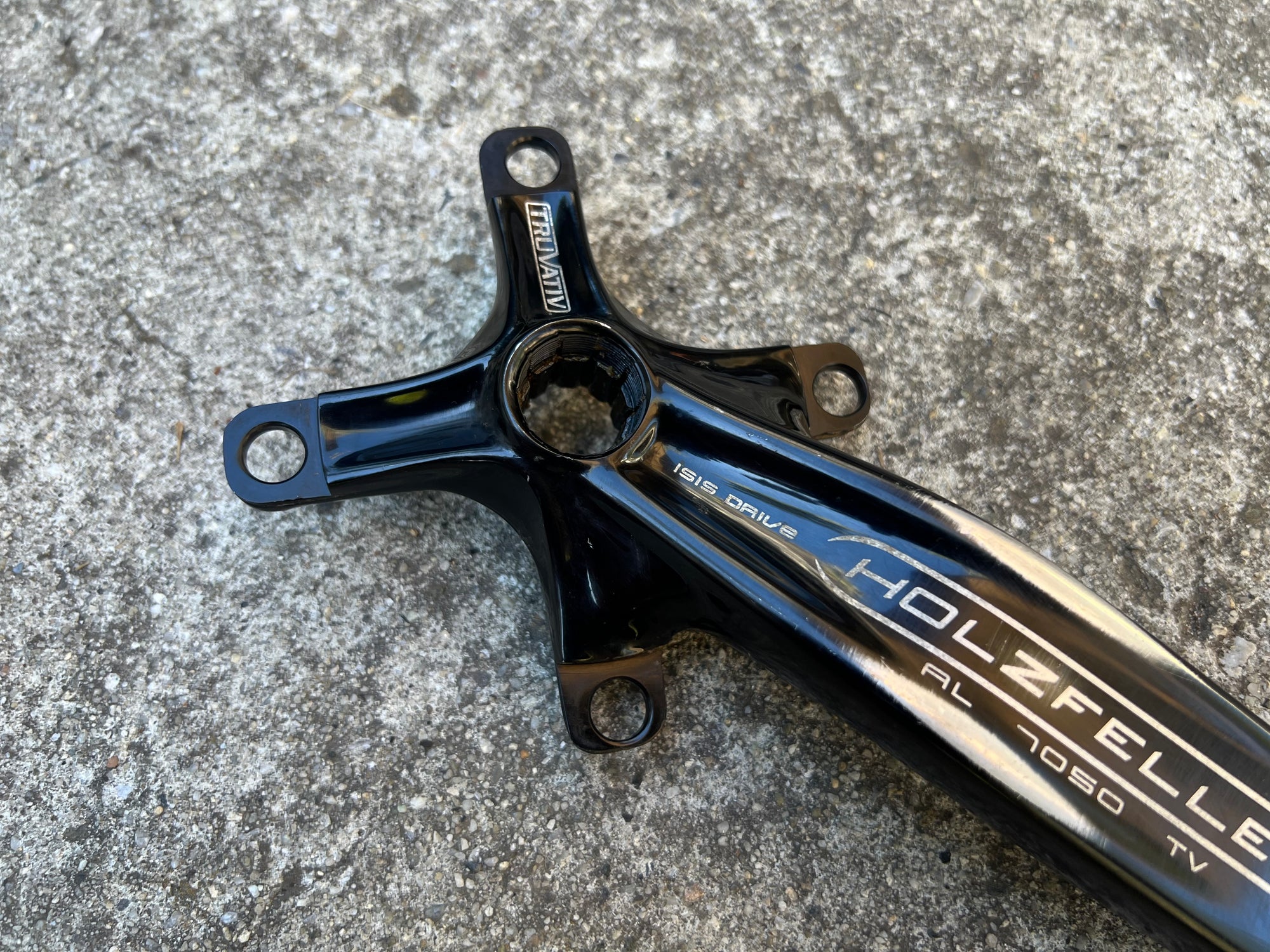 Truvativ Holzfeller ISIS 170mm 104/64 BCD Downhill MTB Double Triple Black Crankset