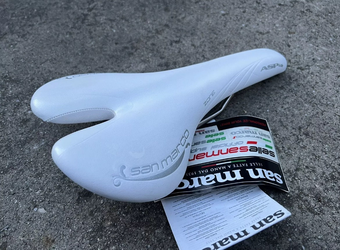 NEW Selle San Marco Aspide Glamour Saddle 156x274mm Xslite Rails White 193g - Image 4