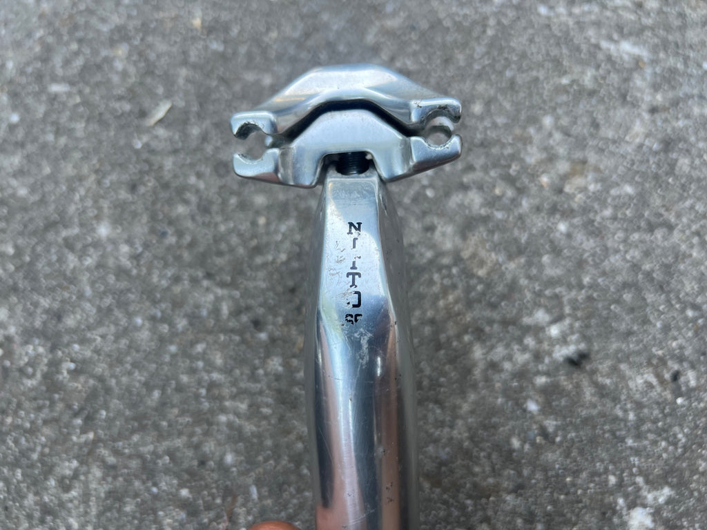 Nitto 65 27.2x210mm Seatpost Vintage Retro Silver Road Gravel Bike Anodized  - Image 4