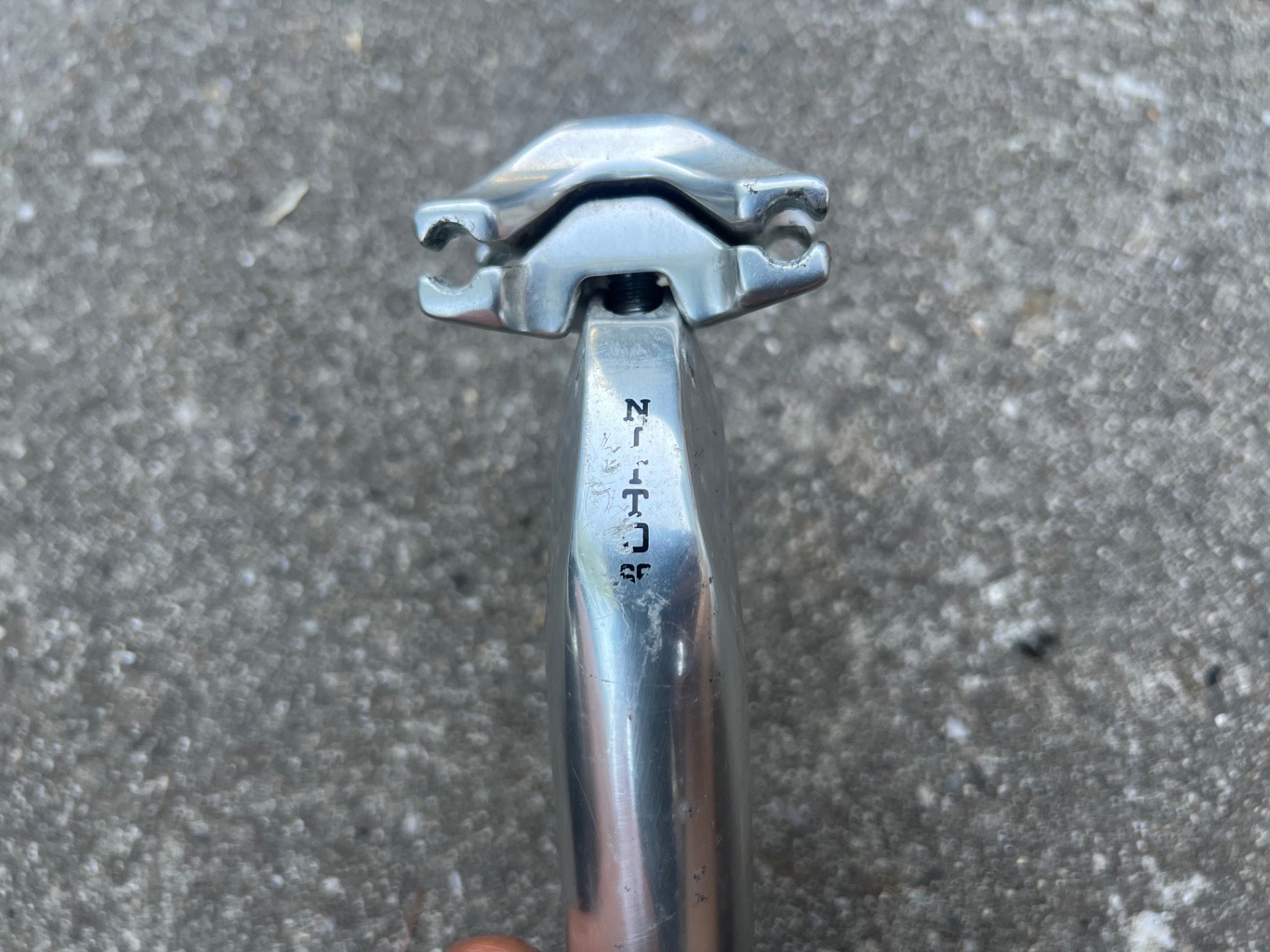 Nitto 65 27.2x210mm Seatpost Vintage Retro Silver Road Gravel Bike Anodized  - Image 4
