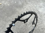 Used Stronglight Easton 53T Tooth 130BCD Chainring 10 Speed CT2 Ceramic Teflon Black-Bicycle Bin