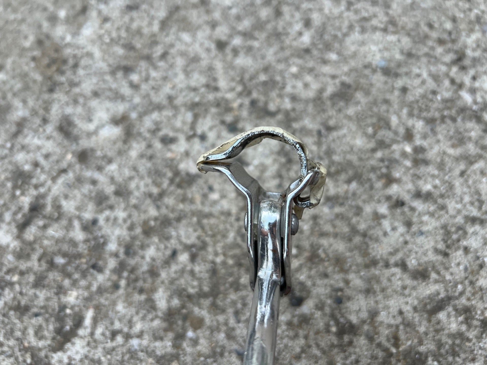 MX Silver Right Rear Brake Lever Vintage BMX Bike Retro Freestyle OG  - Image 4