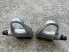 Used Look ARC F Clipless Pedals Silver Vintage Road Bike Gray Black Retro Racing-Bicycle Bin