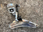 Used Shimano Deore XT M730 28.6mm Bottom Pull Front Derailleur Triple Band Clamp-Bicycle Bin