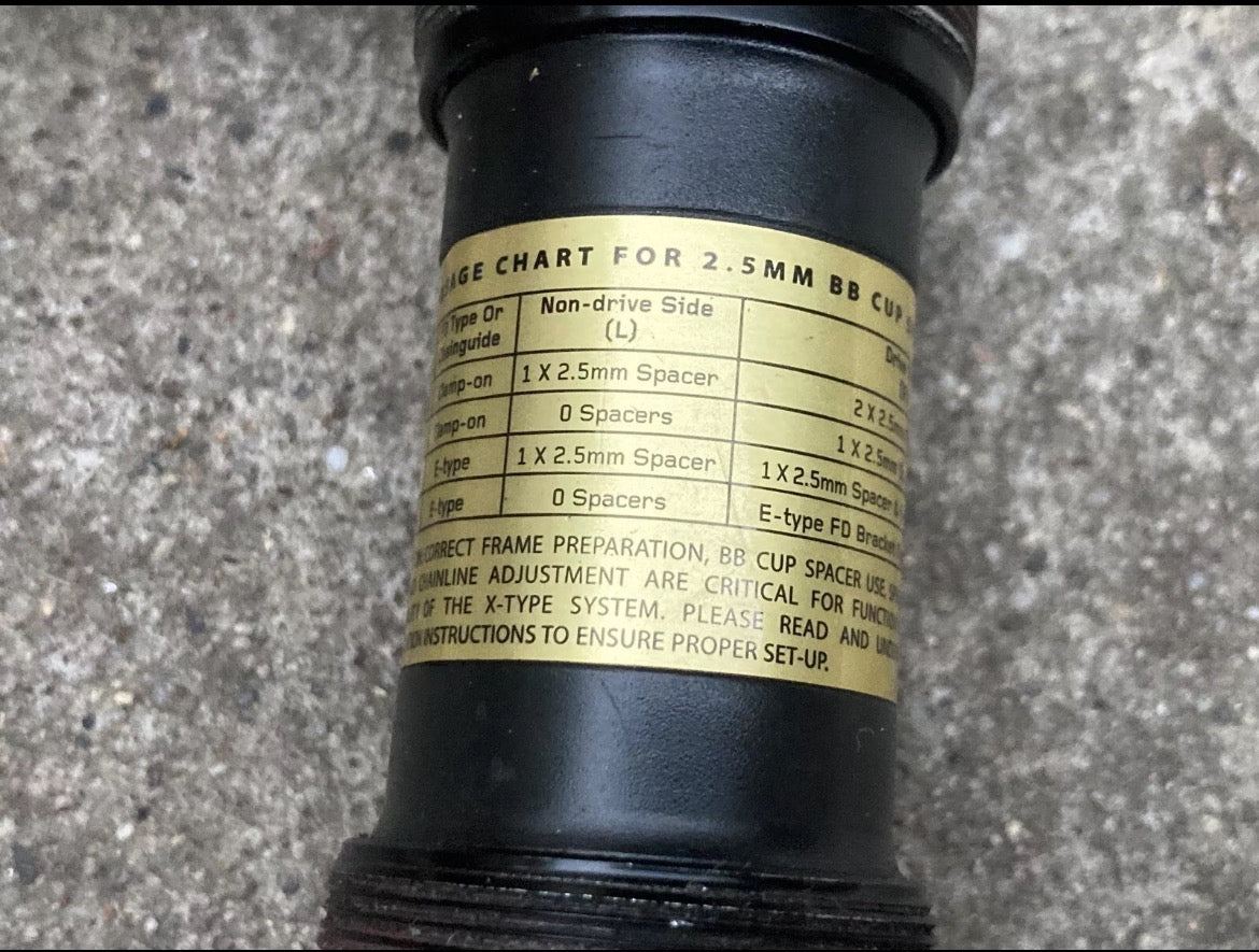 Raceface X-Type 24mm Bottom Bracket 68mm 73mm BSA English All Mountain MTB XC - Image 4