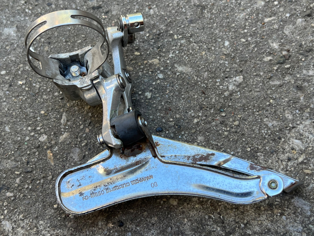 Shimano Deore DX FD-M650 34.9mm Bottom Pull Front Derailleur Triple Top MTB - Image 4