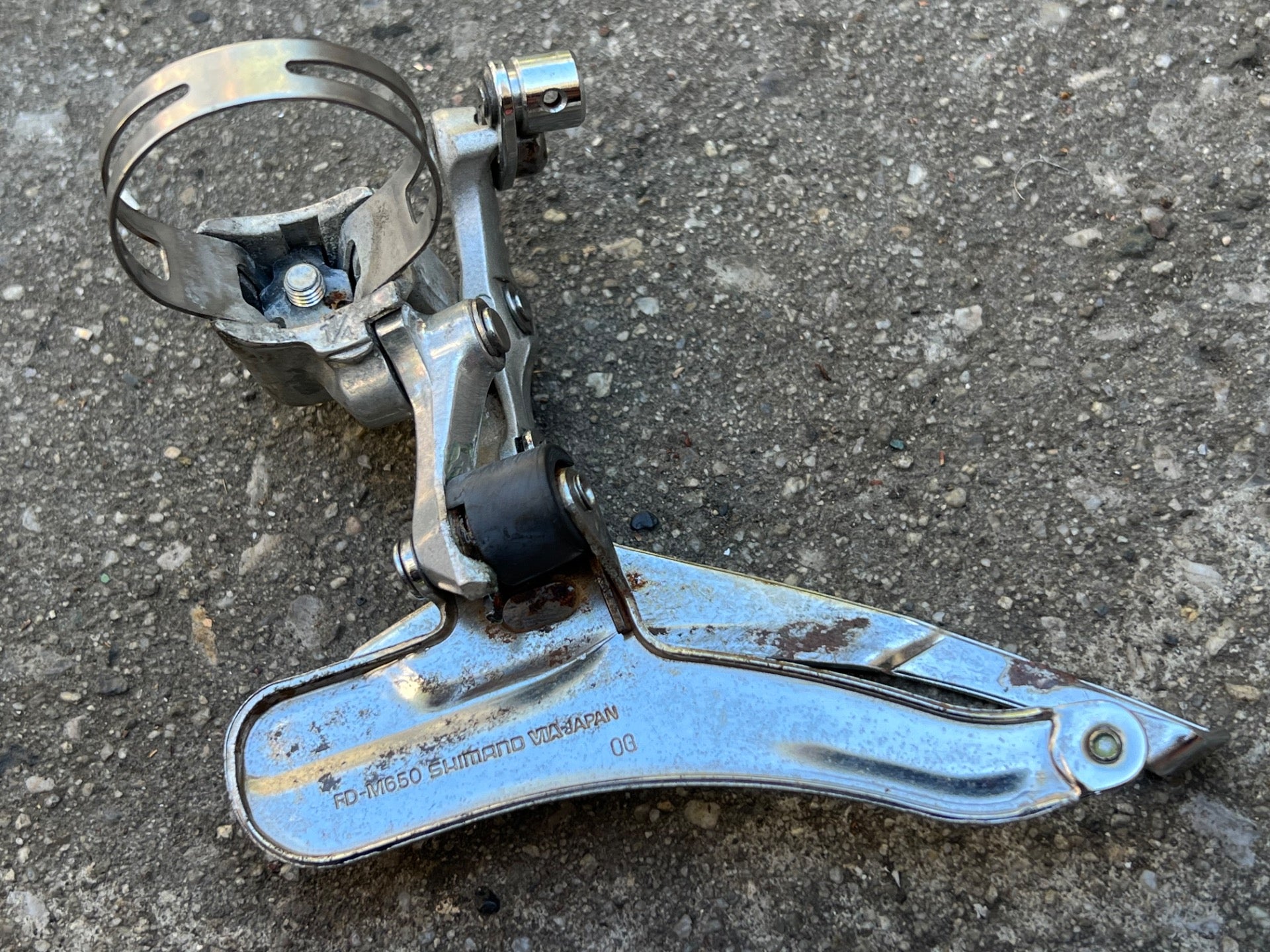 Shimano Deore DX FD-M650 34.9mm Bottom Pull Front Derailleur Triple Top MTB - Image 4