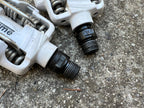 Used Time Atac Alium Pedals White Vintage MTB Retro Gravel Clipless Racing-Bicycle Bin
