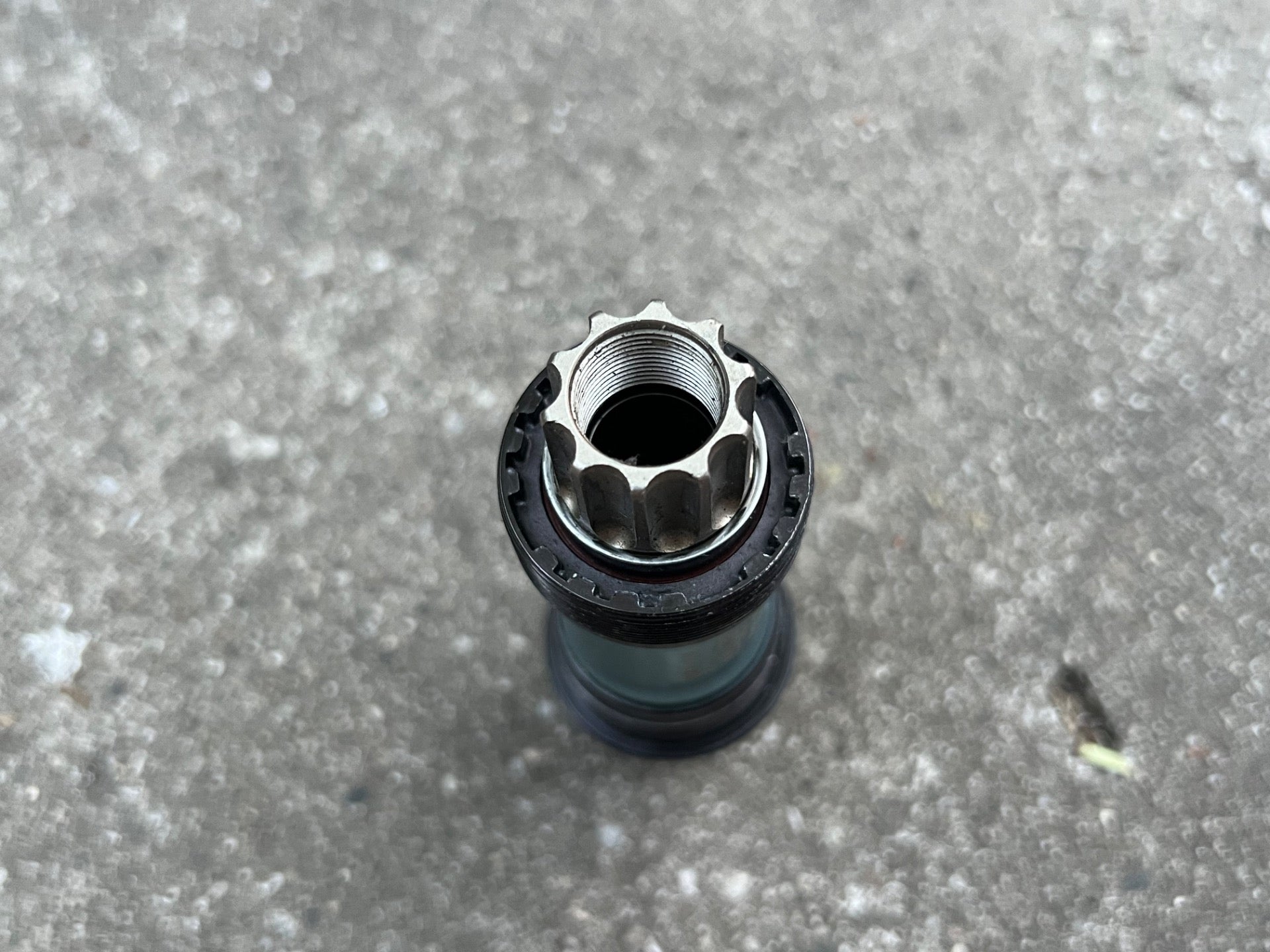 Crankbros Cyan 108mm 68/73mm English Thread Bottom Bracket Road Bike Blue Steel  - Image 4