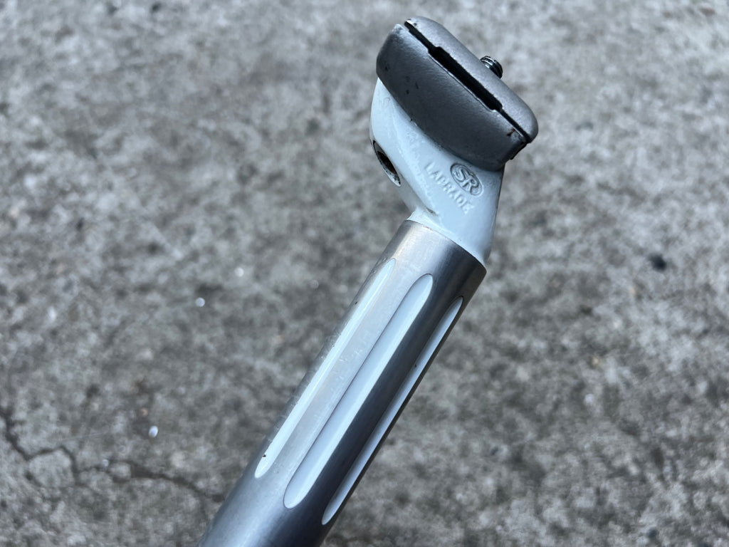 SR Laprade 26.0x220mm Seatpost Vintage Road Touring Bike White Silver Gray Retro - Image 4