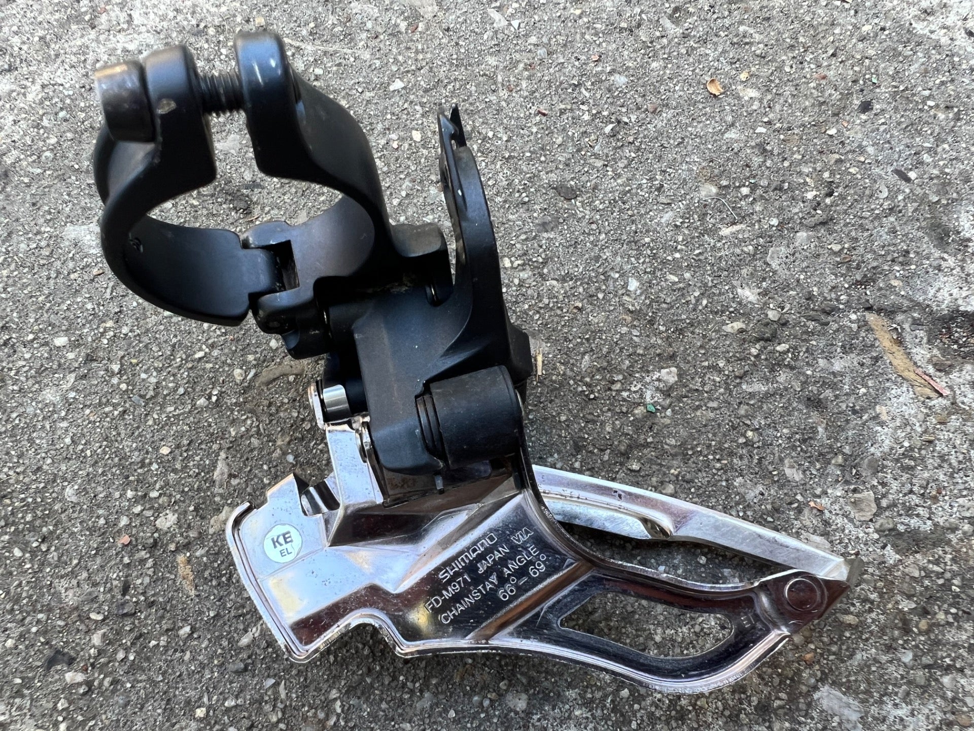 Shimano XTR FD-M971 34.9mm Dual Pull Front Derailleur High Clamp MTB 3x9  - Image 4