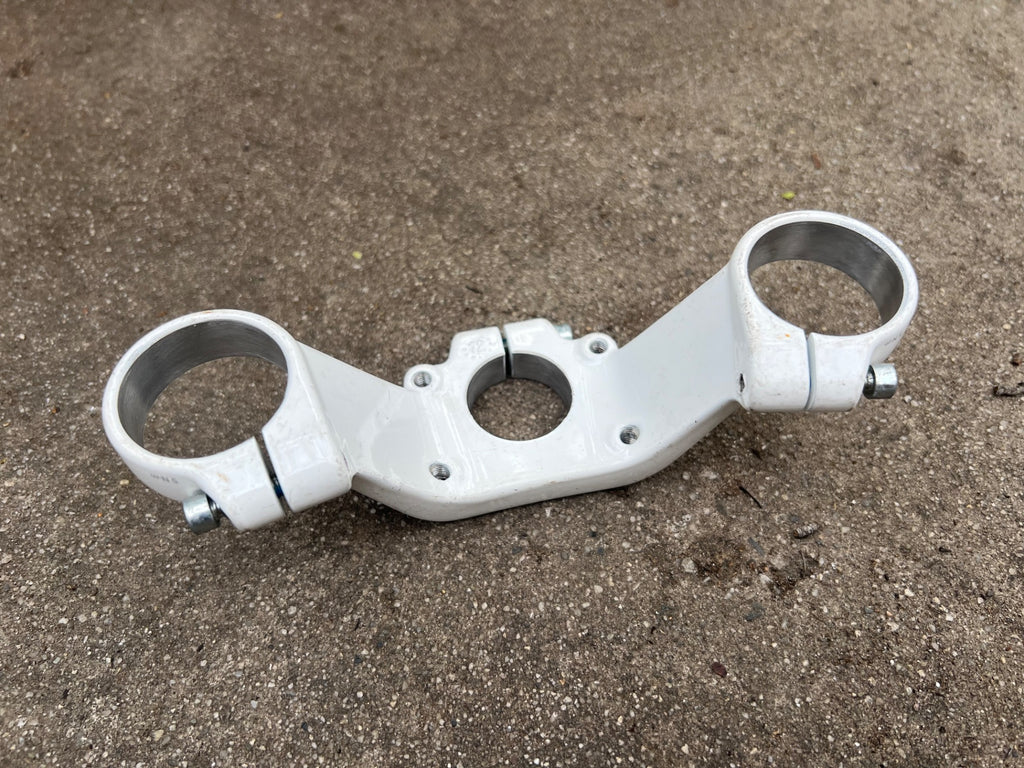 2010-2015 Rockshox Boxxer Tall Crown 35mm Stanchion 1 1/8” White Dual Crown DH  - Image 4