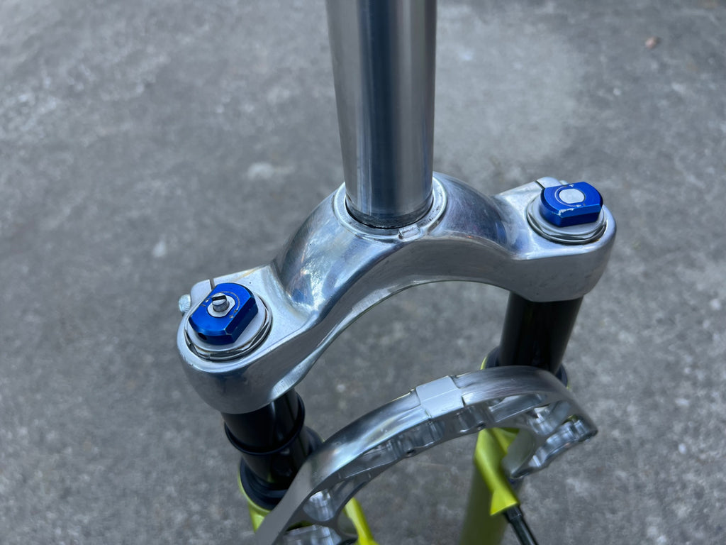 Used Serviced Marzocchi Bomber Z2 Fork Acid Green Vintage MTB Mountain 1 1/8” Retro-Bicycle Bin