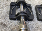 Used Avenir Vintage Clipless Pedals Black MTB Retro Bike Silver Chrome Road Gravel-Bicycle Bin
