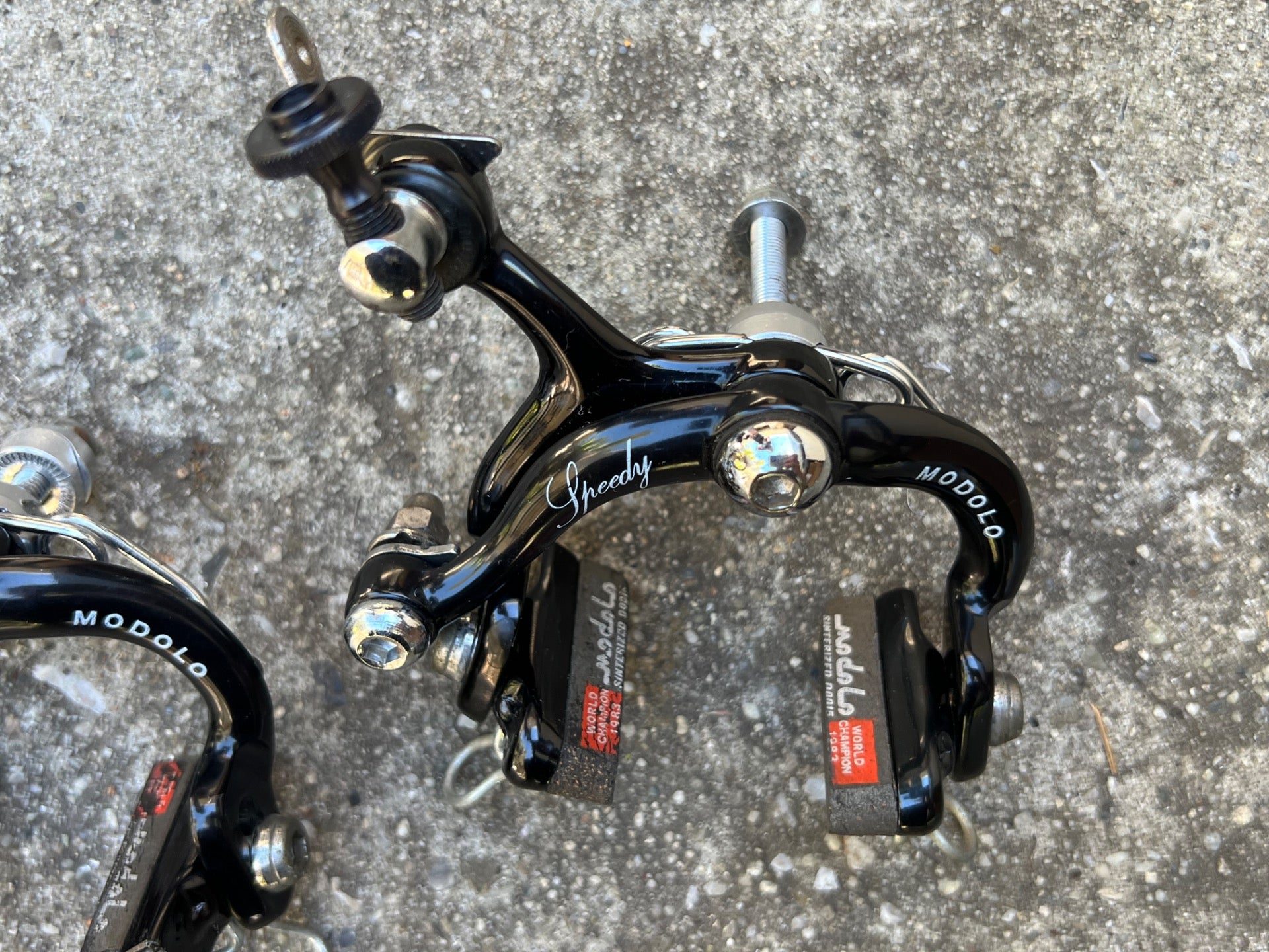 Modolo Speedy Road Bike Rim Brakes Black Front & Rear Vintage Retro - Image 9