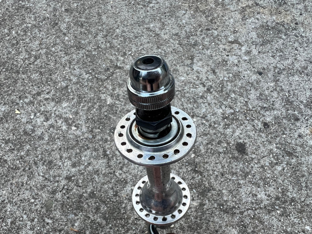 Sunshine Front Hub 100mm 36H Vintage Road Quick Release Vintage Retro Silver - Image 4