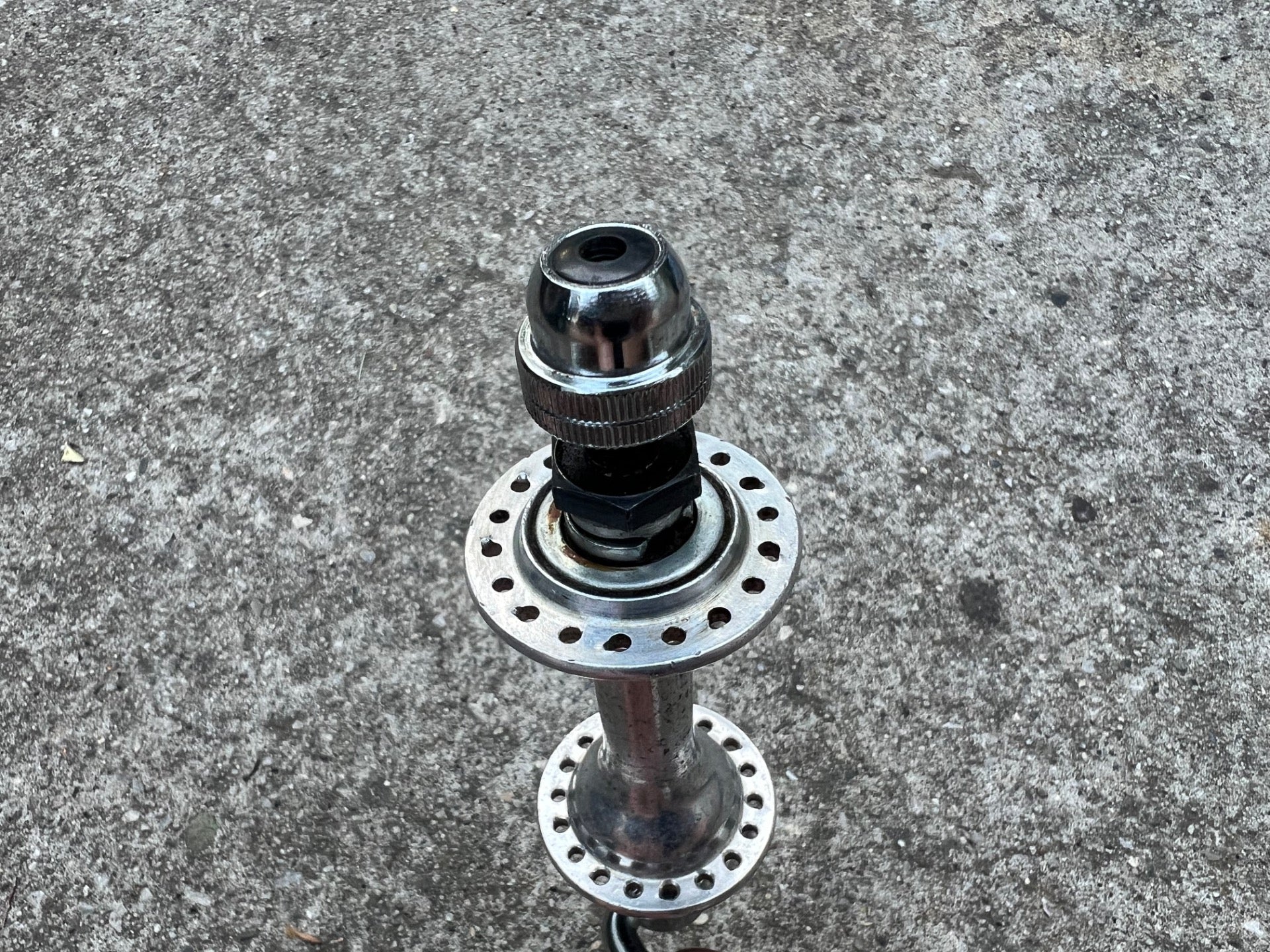 Sunshine Front Hub 100mm 36H Vintage Road Quick Release Vintage Retro Silver - Image 4