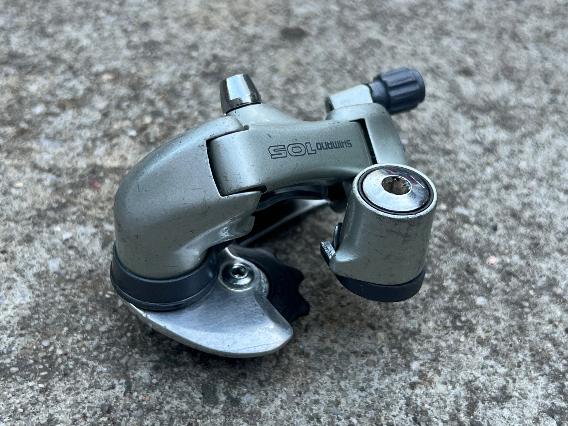 REBUILT Shimano 105 RD-1055 7 Speed Short Cage Rear Derailleur Vintage Road - Image 4