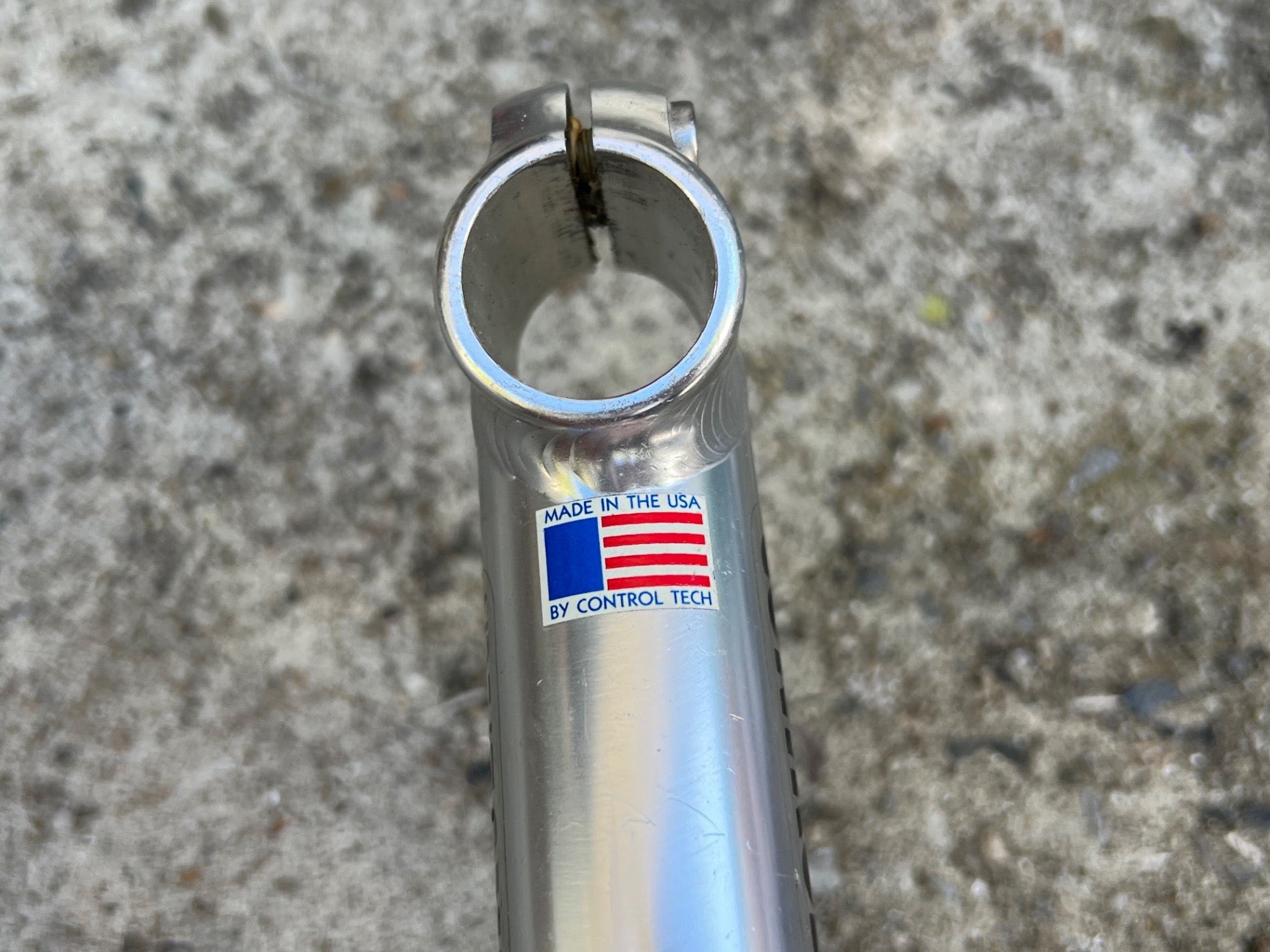 Control Tech 1” Threadless 130x26.0mm Stem Vintage Road Bike Track Silver Drop  - Image 4