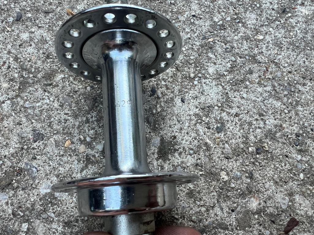 NOS NEW Union Front Hub 93mm 96mm 36H Steel Vintage Retro Chrome Cruiser Bike  - Image 4