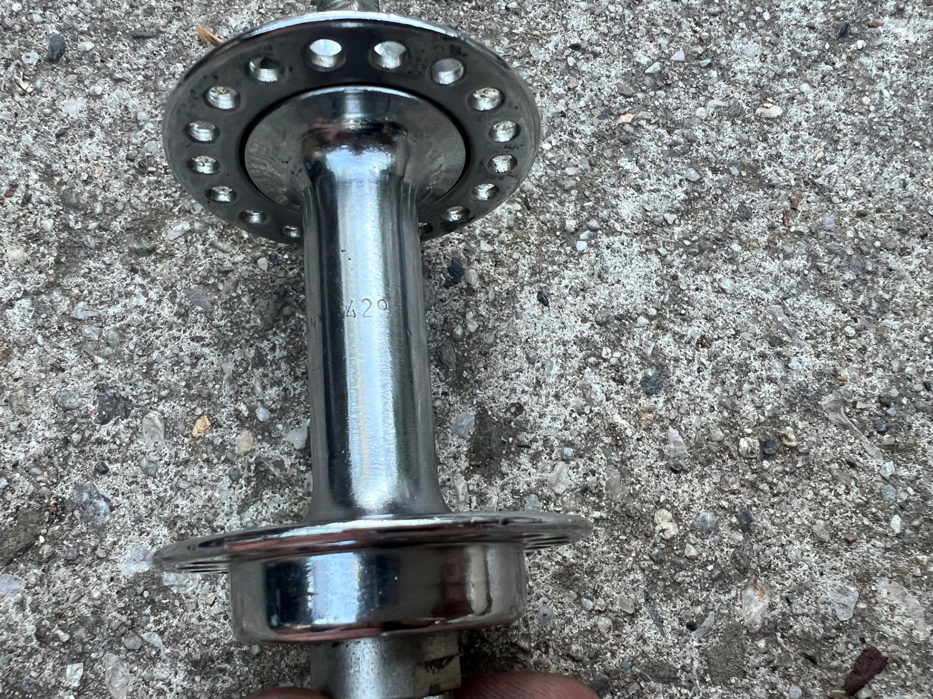 NOS NEW Union Front Hub 93mm 96mm 36H Steel Vintage Retro Chrome Cruiser Bike  - Image 4