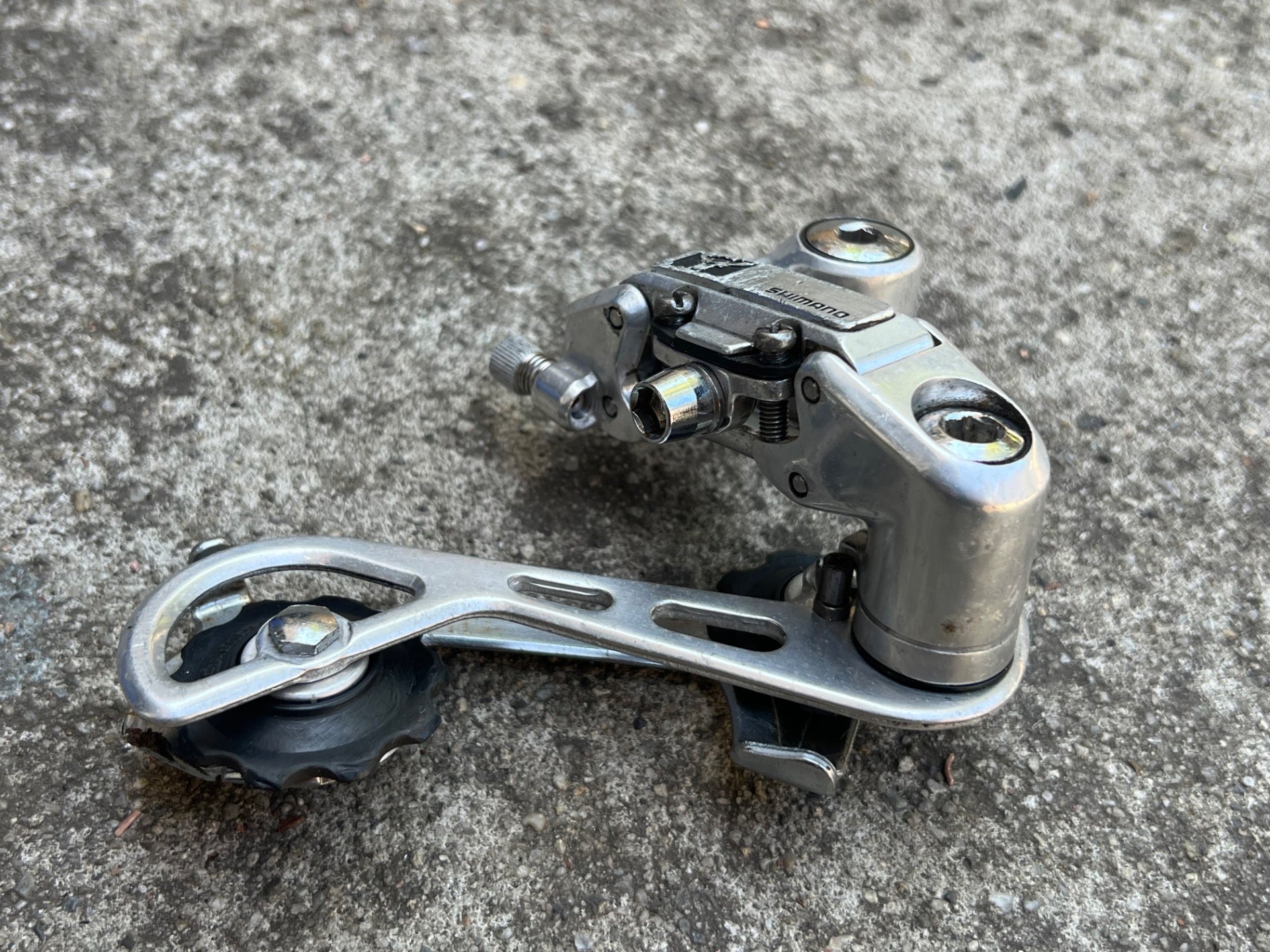 Shimano RD-M700 Deerhead Rear Derailleur Long Cage Retro Deore XT MTB - Image 5