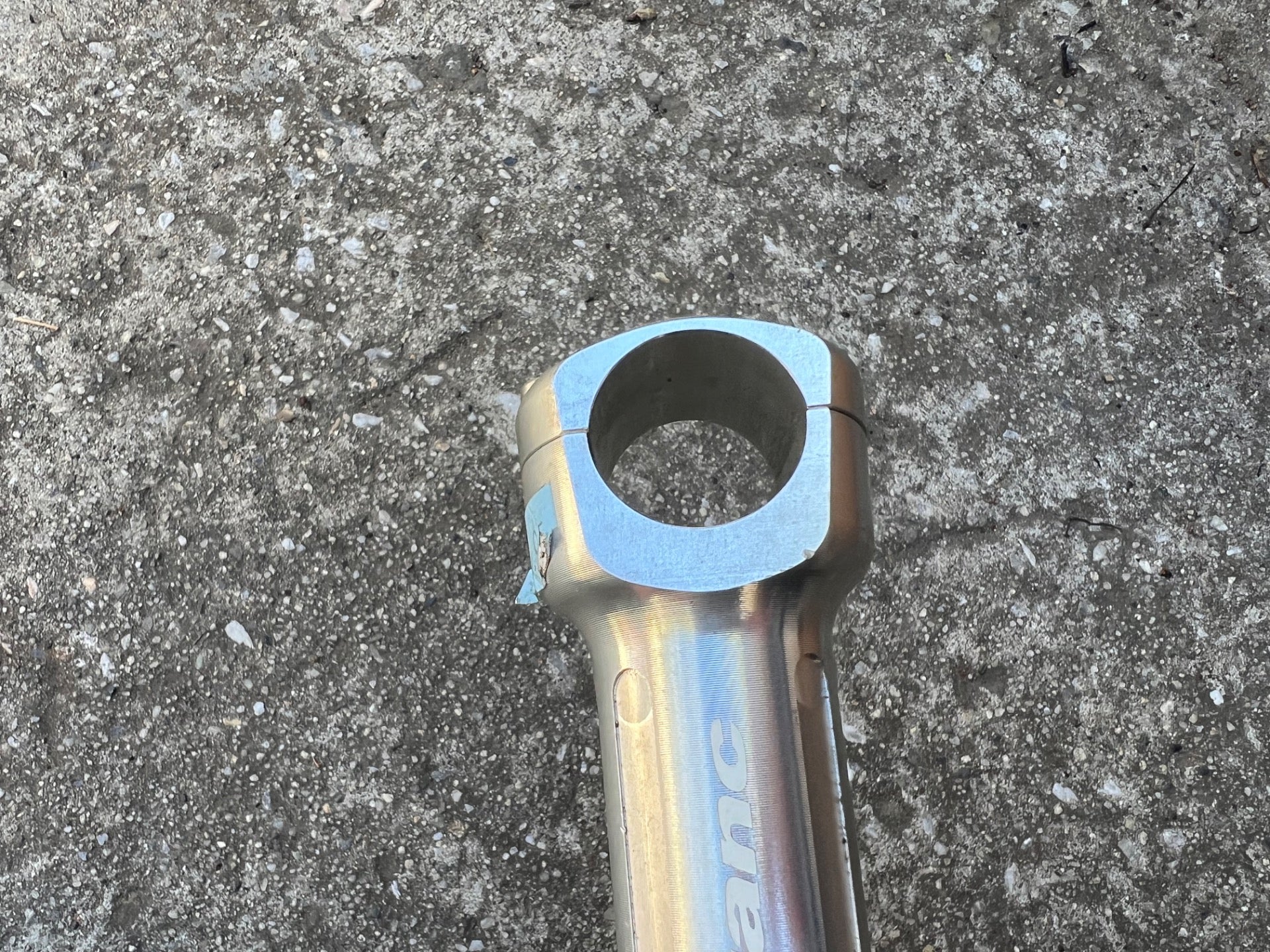 Qranc 125x25.4mm Stem 1 1/8” Threadless Silver Aluminum Vintage MTB Mountain  - Image 5
