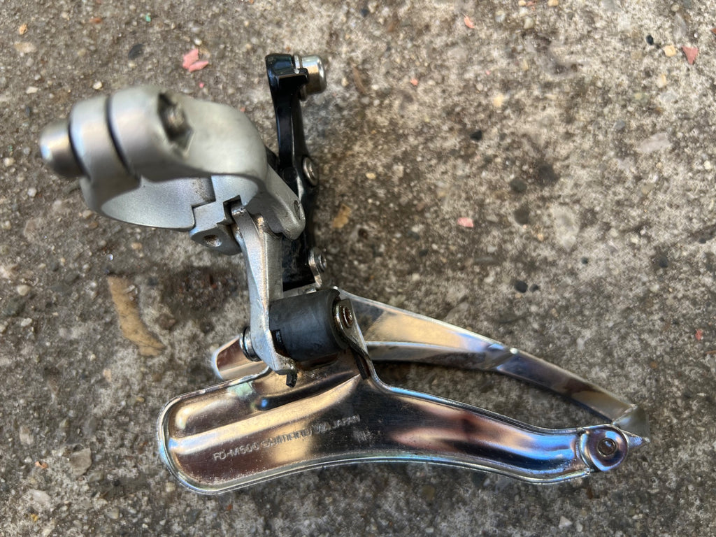 Shimano 500LX FD-M500 Front Derailleur 28.6mm Bottom Pull Triple Vintage MTB ATB - Image 4