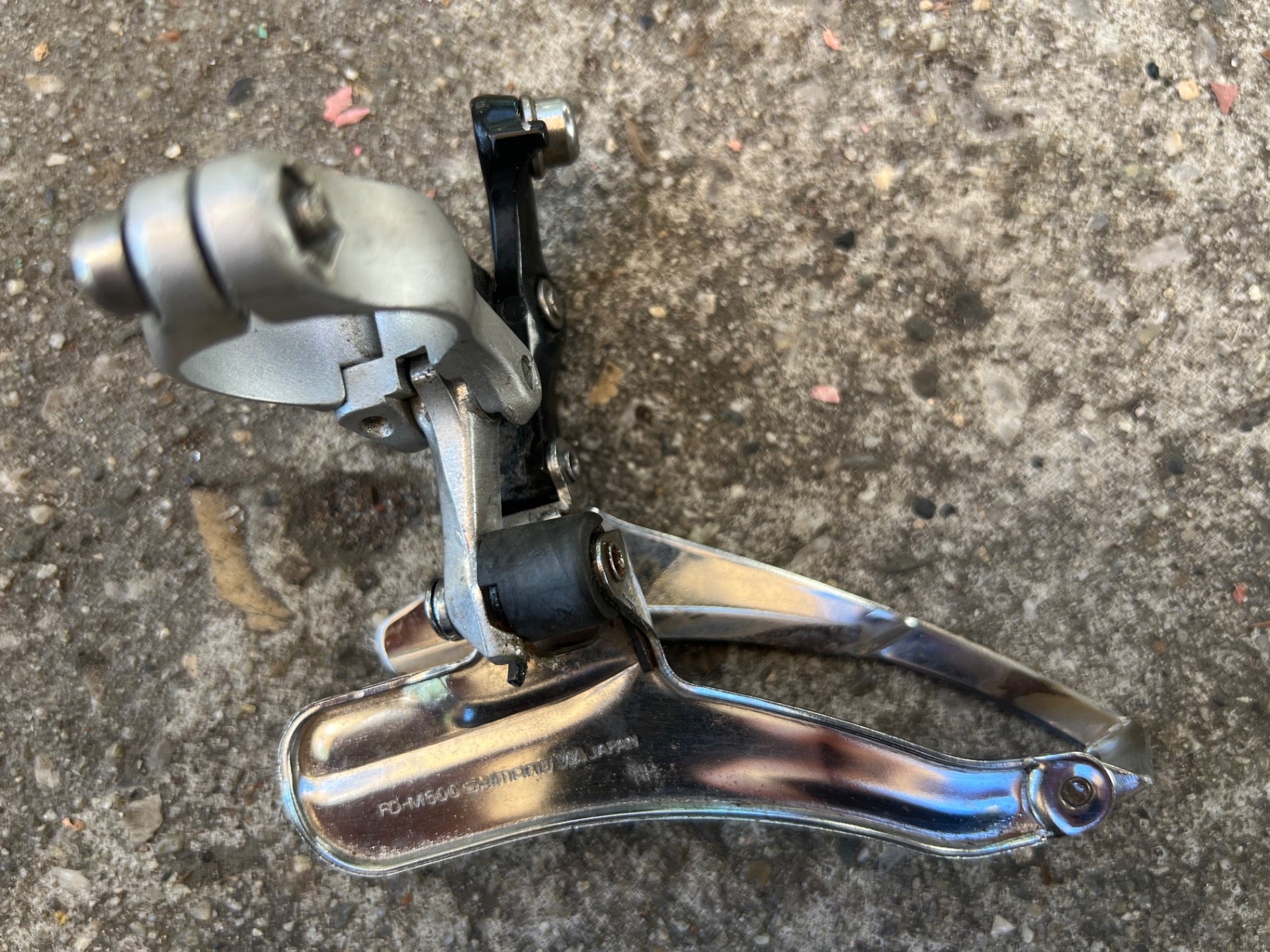 Shimano 500LX FD-M500 Front Derailleur 28.6mm Bottom Pull Triple Vintage MTB ATB - Image 4