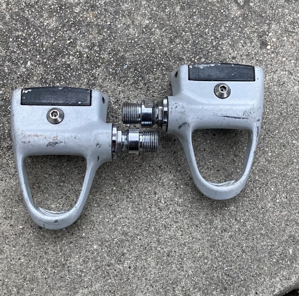 Shimano PD-7401 Dura Ace Look Clipless Pedals Vintage Retro Road Gray Silver - Image 4