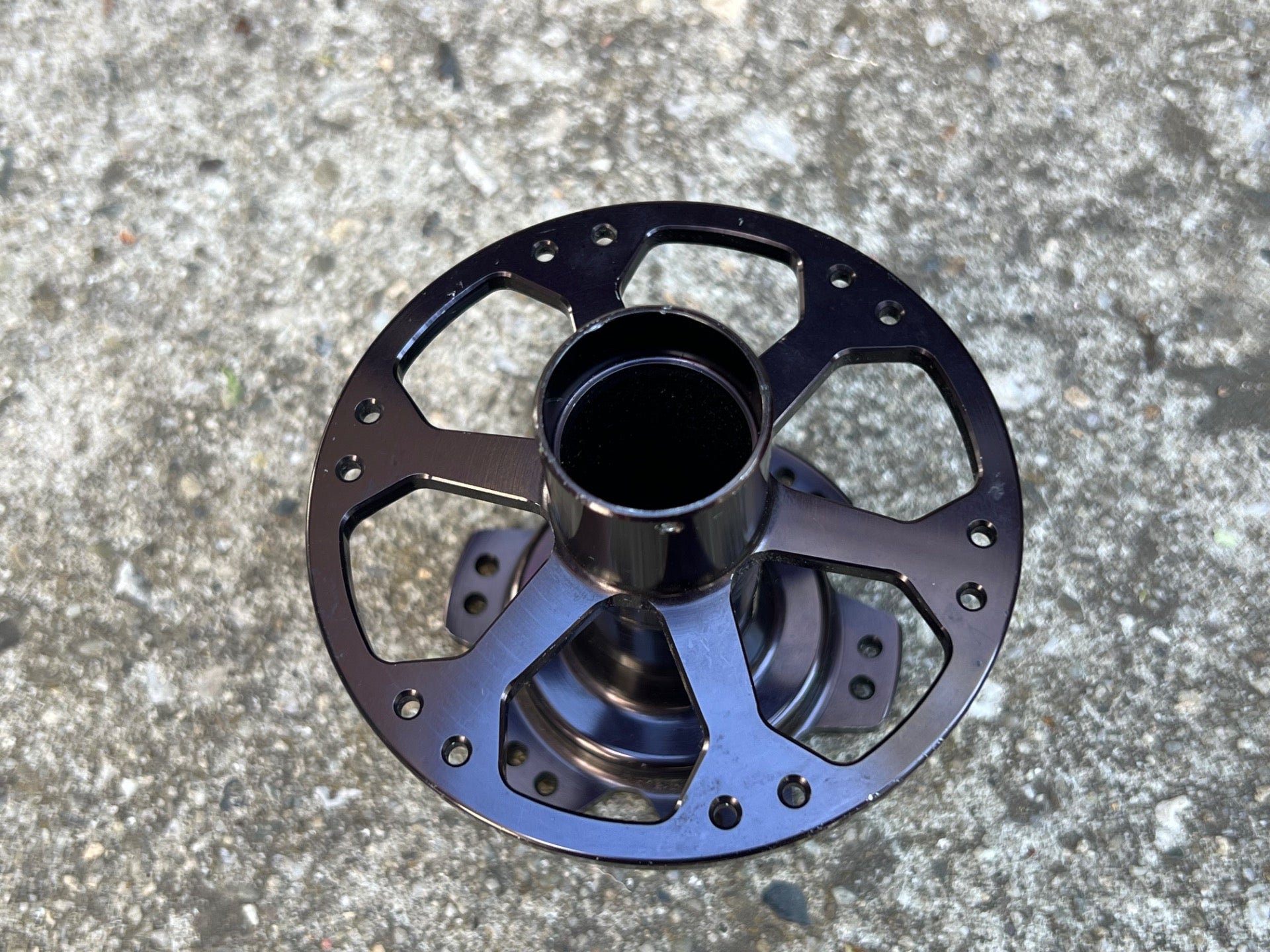Rolf Prima 24H Rear Hub Shell Black Anodized Aluminum Road Bike Racing 130mm - Image 4
