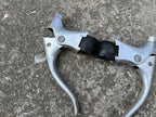 Used Shimano BL-Z304 Z Series Drop Bar Brake Levers Pair Vintage Retro Silver Road-Bicycle Bin