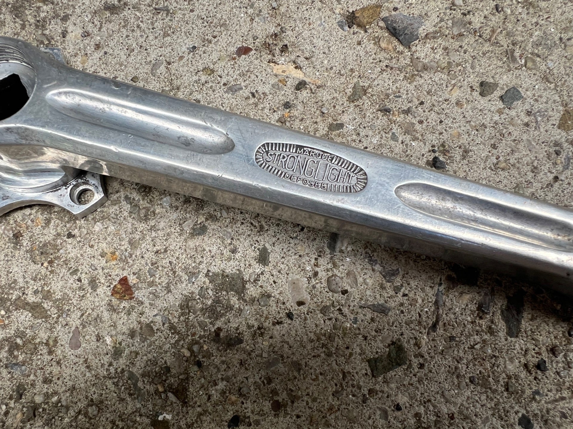 Stronglight 49D 170mm Cranks 50.4 BCD 5 Bolt Vintage Touring Road Bike Retro  - Image 11
