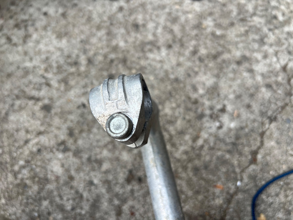 Pivo 25.0x80mm 1in 22.0mm French Quill Drop Stem Vintage Road Bike Gray Silver   - Image 4