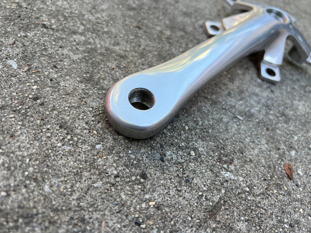 NICE Suntour XC PRO Drive Side Right Crankarm 110/74 BCD 175mm Silver Vintage - Image 4