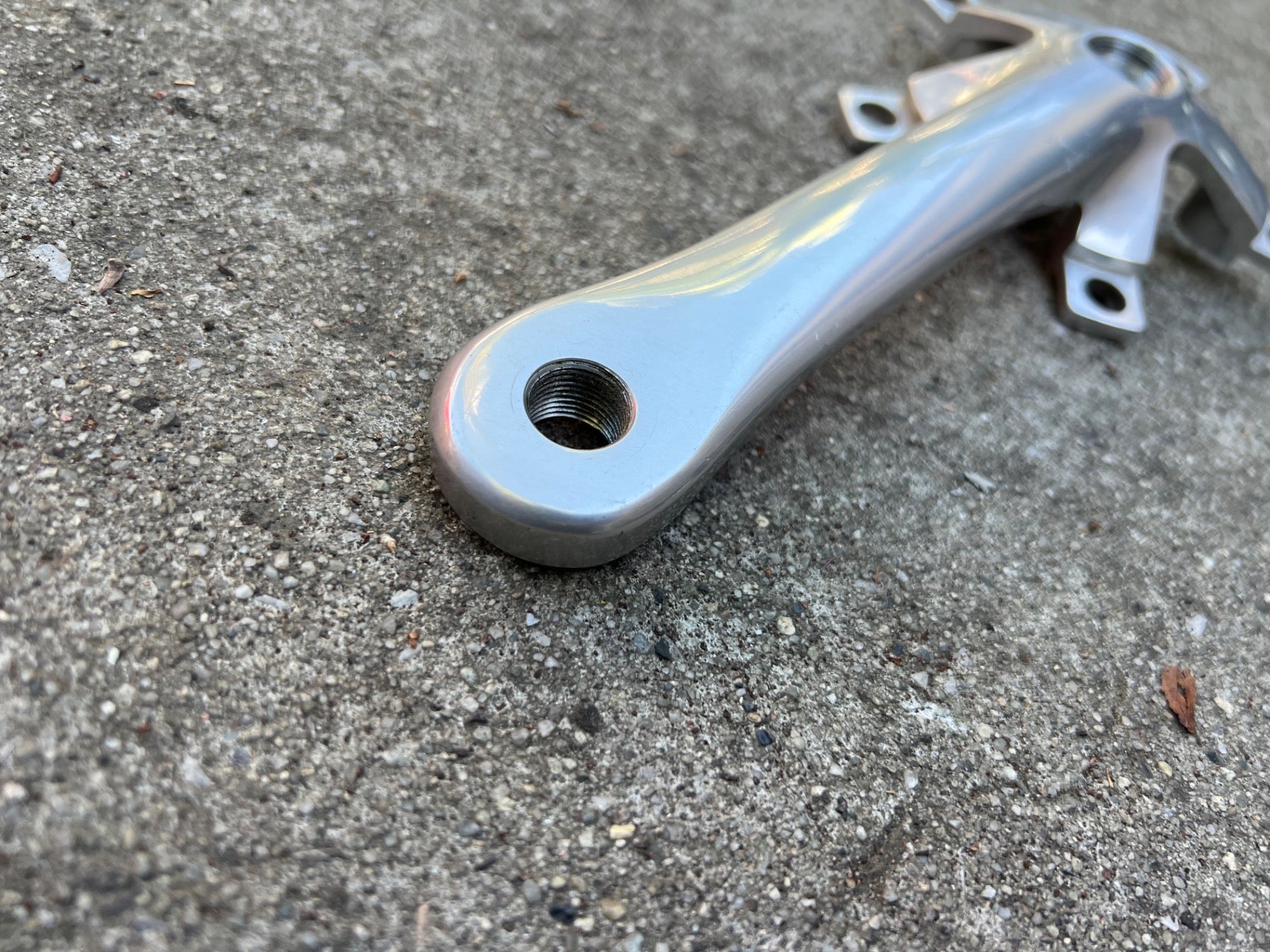 NICE Suntour XC PRO Drive Side Right Crankarm 110/74 BCD 175mm Silver Vintage - Image 4