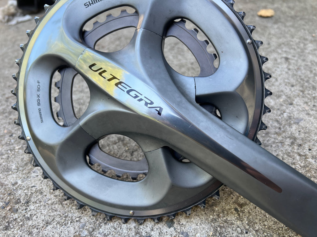 Shimano Ultegra FC-6750 34/50T 172.5mm Crankset 24mm Double 9/10 Speed Road Gray - Image 12