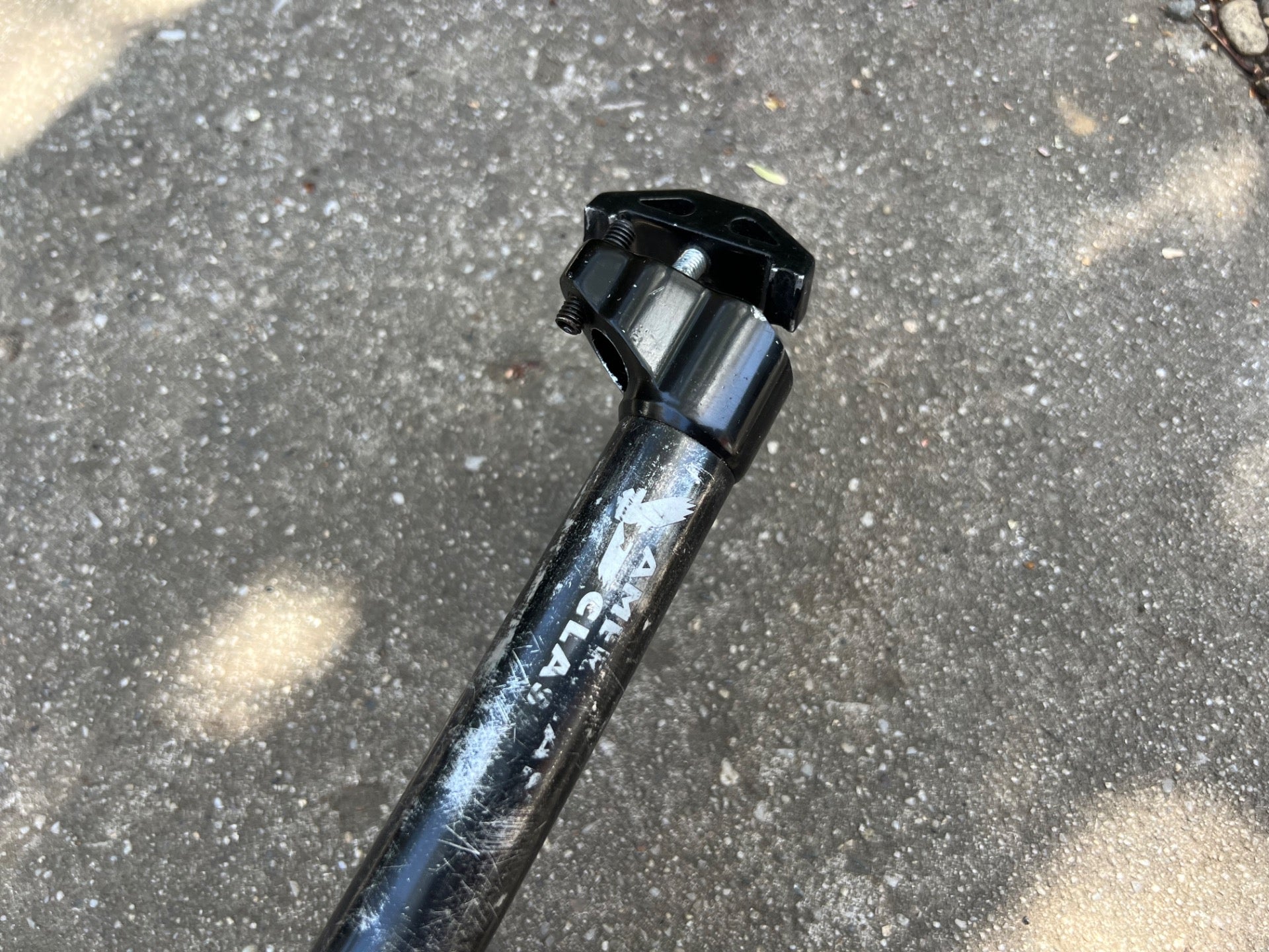 American Classic 25.0x340mm Seatpost Black MTB Aluminum Mountain Missing Clamp  - Image 4