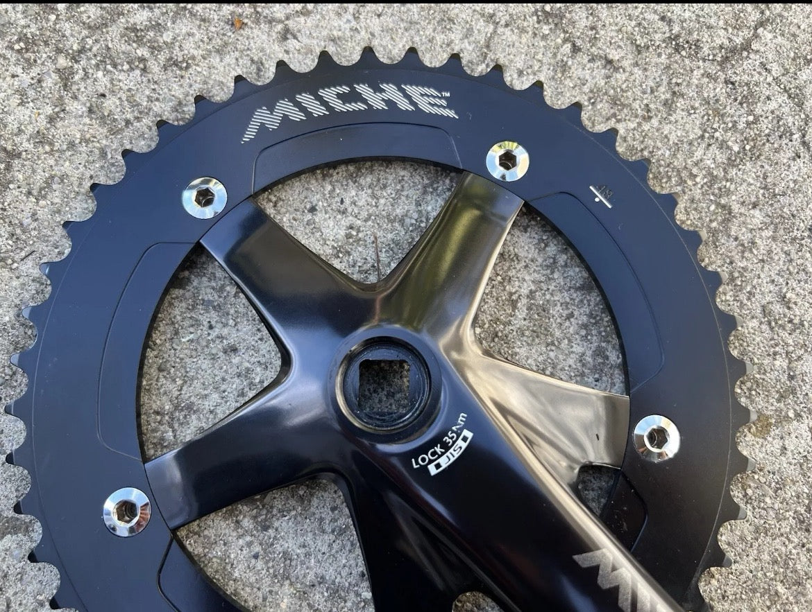 NICE MICHE Primato Crankset & Bottom Bracket BSC JIS 107x68mm 48T 165mm Track  - Image 10