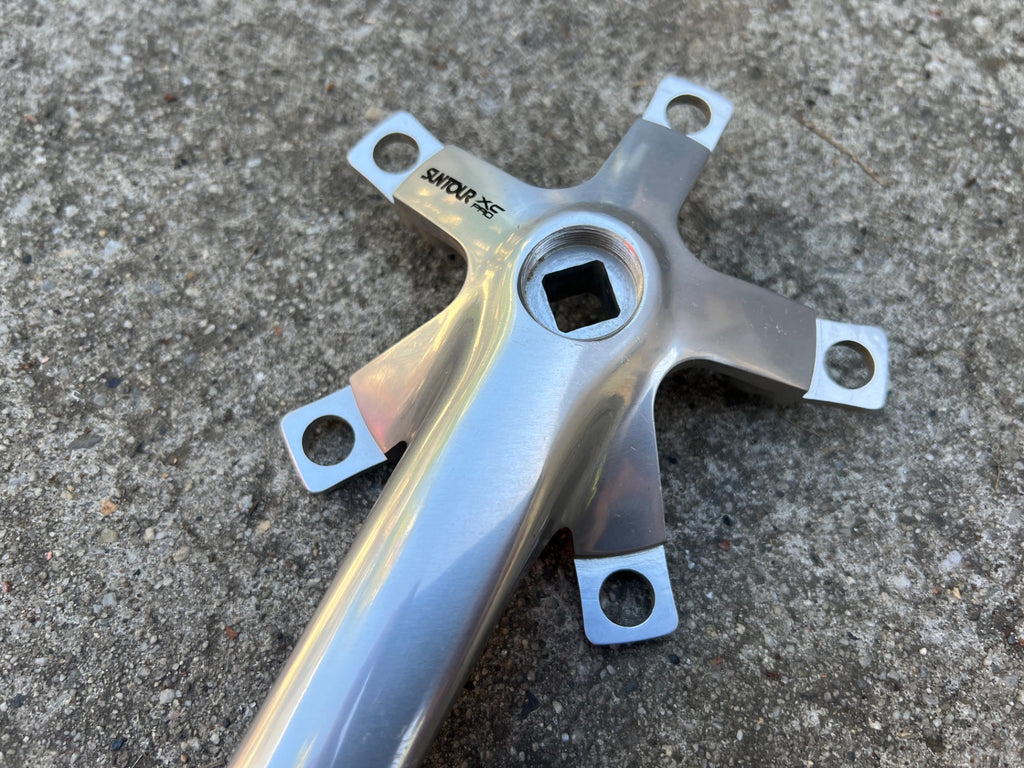 NOS Suntour XC PRO Drive Side Right Crankarm 110/74 BCD 175mm Silver Vintage - Image 4