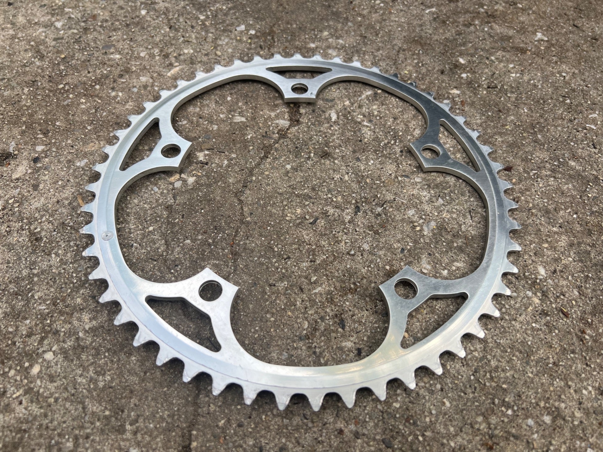 VGC Specialized 144 BCD 52T Chainring Silver Road Vintage Retro Track 5 Bolt - Image 4