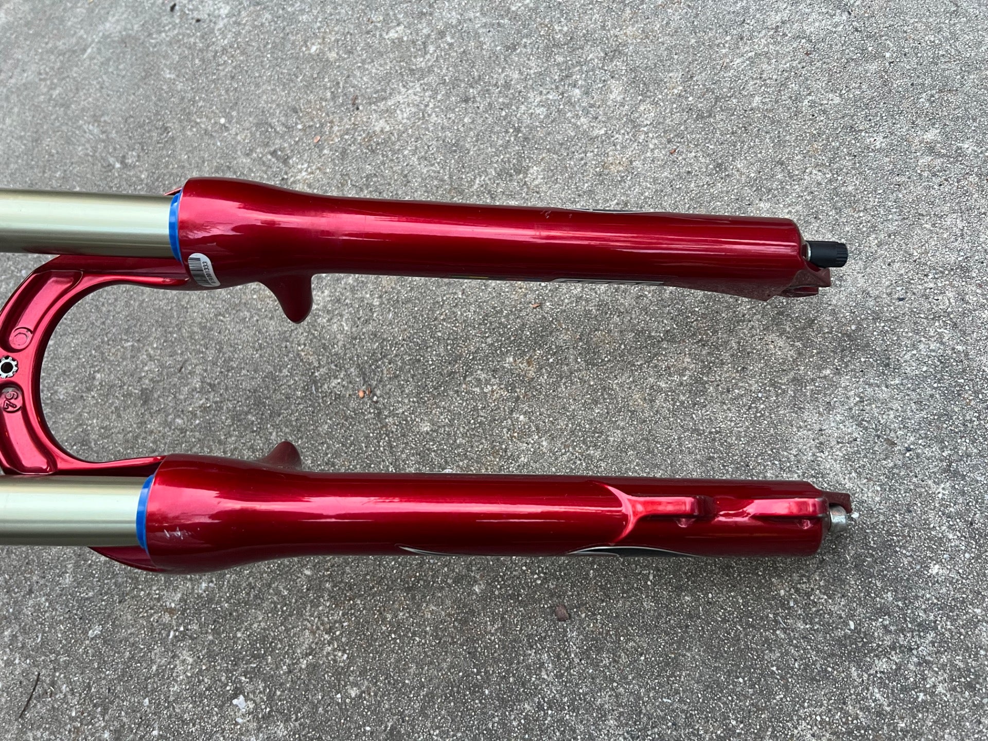 SERVICED RockShox Judy Race 80mm 1 1/8” Threadless Fork Red Vintage MTB Disc  - Image 10